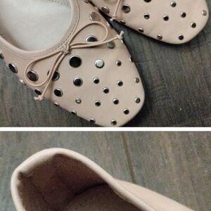 Schutz "Perla" Stud Embellished Flats